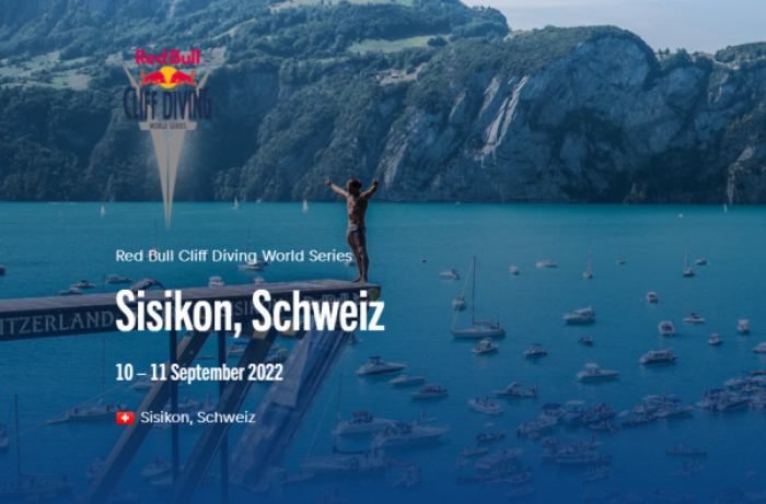 Red Bull Cliff Diving World Series 2022 in Sisikon Schweiz