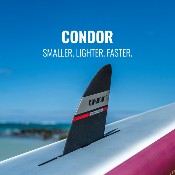 Condor – die schmalste, leichteste und schnellste SUP Race Finne im Black Project LineUp